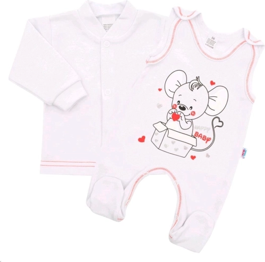 Imikukomplekt New Baby Mouse valge 86 (12–18 kuud)