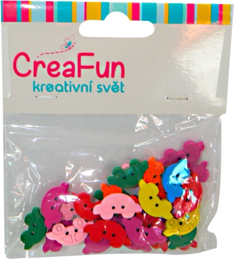 Wooden car-shaped beads for children's creative crafting