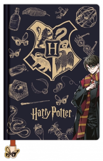 Harry Potteri jooneline märkmik A5 Navy & Gold