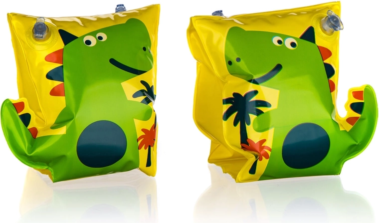 Täispuhutavad laste ujumiskäerõngad dinosaurusega 23 × 19 cm