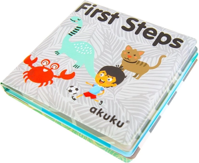 Soft bath book with squeaker for babies