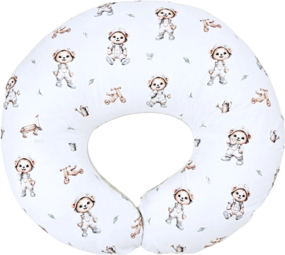 EKO small nursing pillow velvet gardener bear 60 × 60 cm