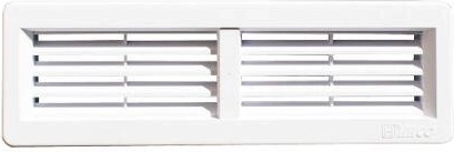 Ventilatsioonirest 220 × 55 mm valge