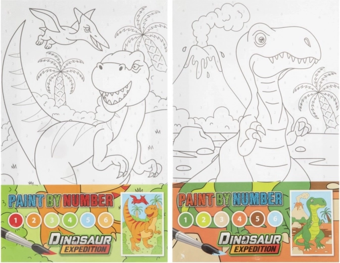 Painting by Numbers - Dinosaurs