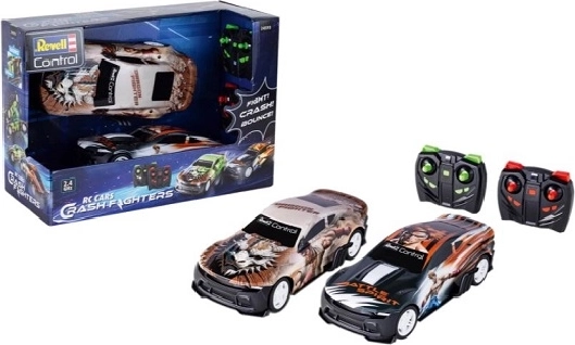 Revell RC Cars Crash Fighter – 2 kaugjuhtimispuldiga auto komplekt duellideks