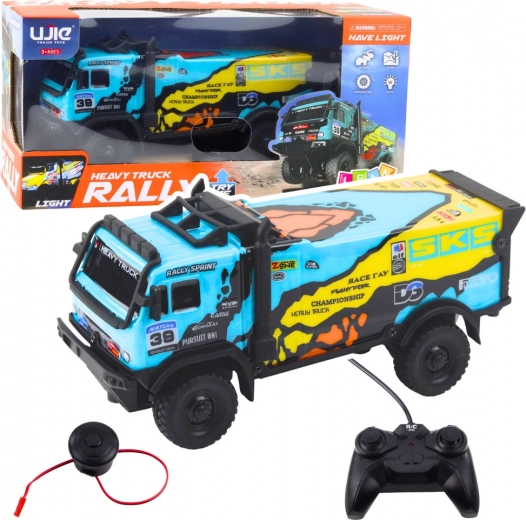Remote-controlled RC truck – blue with sounds