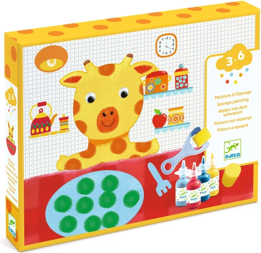 DJECO sponge painting with animals