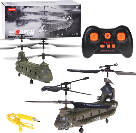 Syma RC Helicopter CH-47 CHINOOK with Gyroscope for Indoor Flying