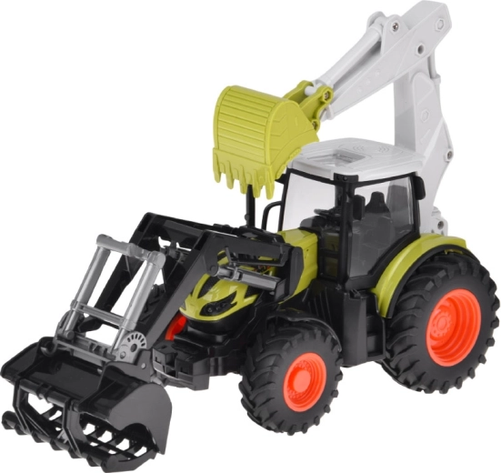 Functional loader and rear excavator