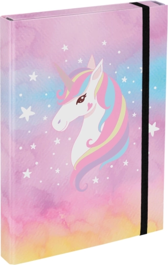 A4 Rainbow Unicorn Exercise Book Folder