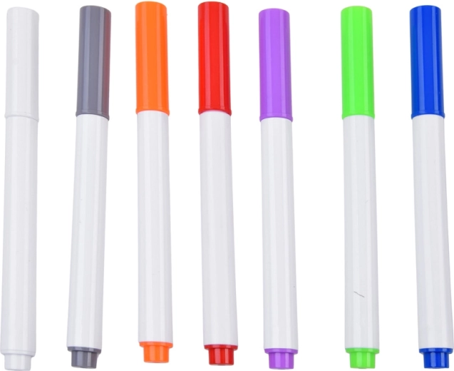 7 colored markers + stable stand
