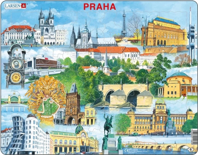 Puzzle Praha vaatamisväärsused 66 tükki