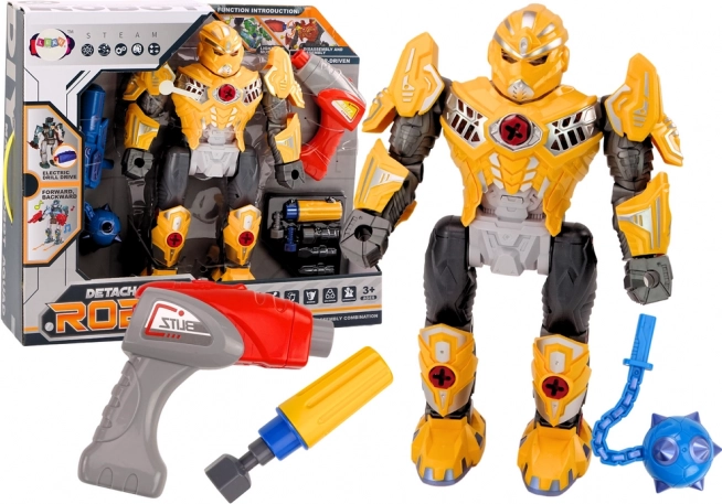 Screwdriver Robot Weapon Drill Lights Sound Yellow