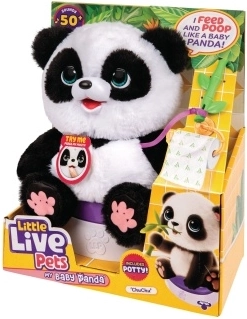 Interaktiivne panda Little Live Pets ChuChu koos potiga