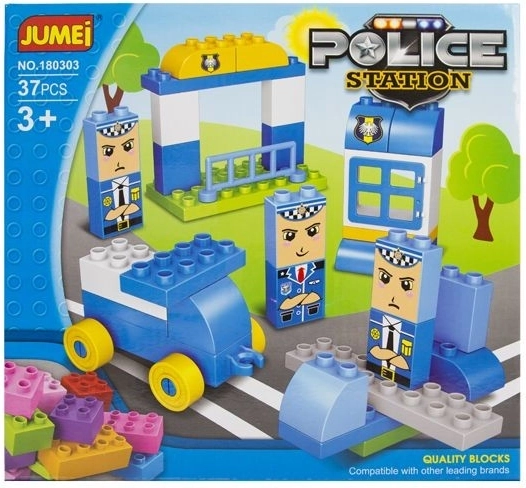 Jumei Construction Set Police Station 37 pieces 28 × 26 cm - 1 piece