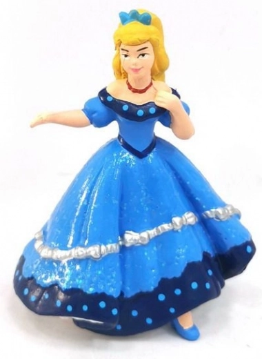 Printsessifiguur sinises kleidis