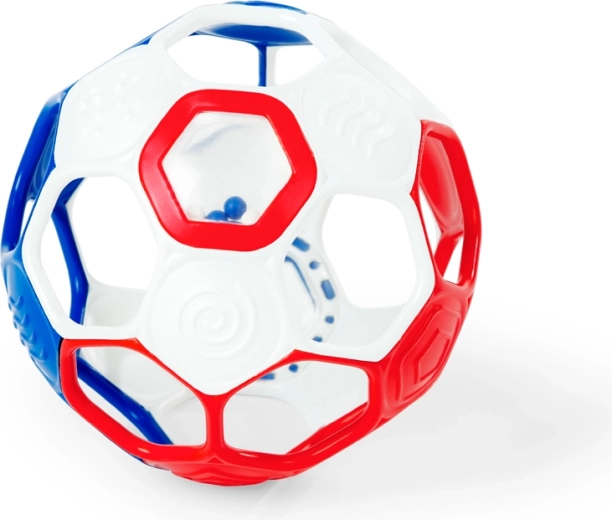 Oball Rattle Ball Rattle Goals Black & White 12.7 cm
