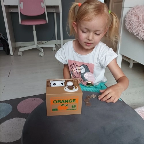 Motivates kids to save through play