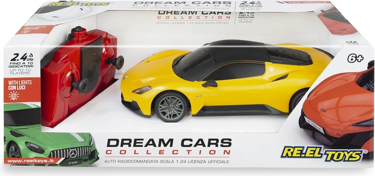 Maserati MC20 RC remote-controlled car 1:24 yellow 17 cm - 1 piece