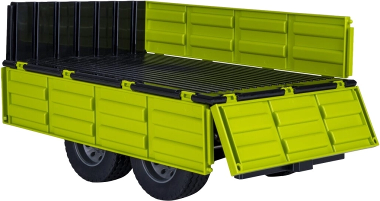 Folding side panels for easy loading