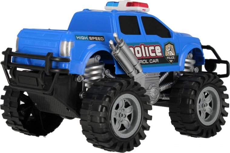 Off-road wheels and raised chassis