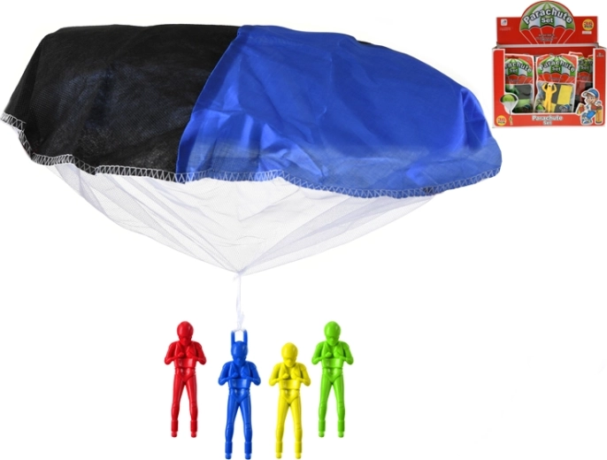 Langevarjurimänguasi langevarjuga 10 cm – 4 värvi