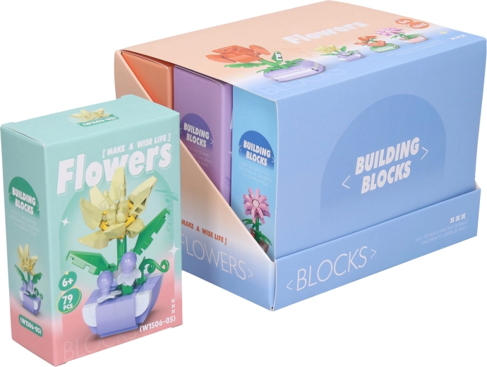 Mini flower building set - 1 piece