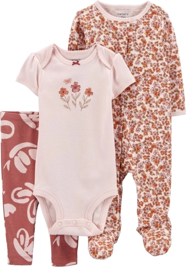Carter’s 3-osaline komplekt beebile pink floral