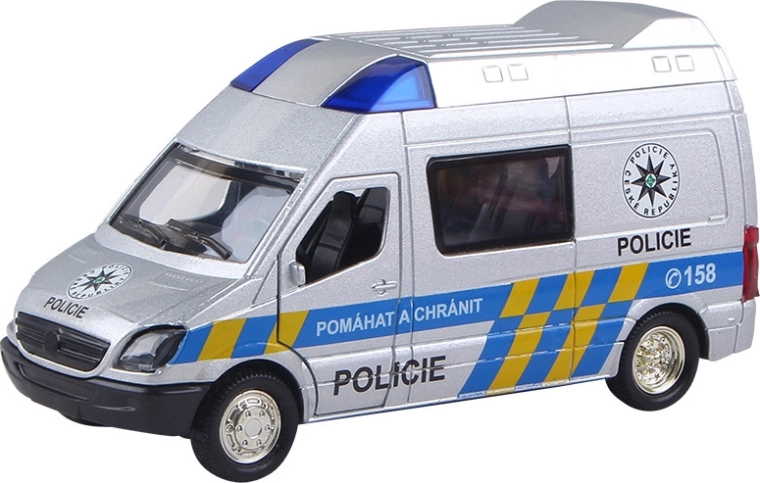 Heli- ja valgusfunktsioonidega politseiauto