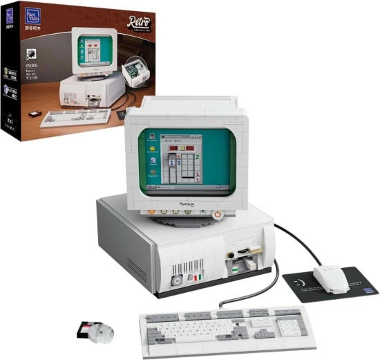 PANTASY Building Set Retro Computer 1980s, 1637 pieces