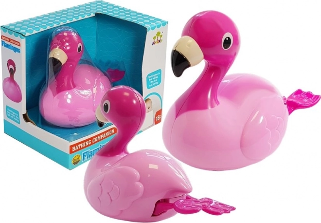 Ujuv vannimänguasi flamingo