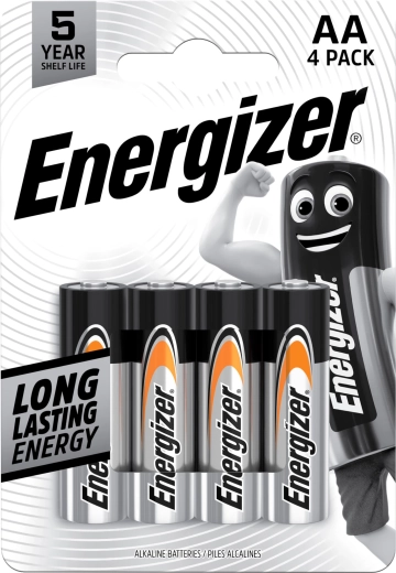 Energizer Everyday alkaline batteries AA, 4 pcs