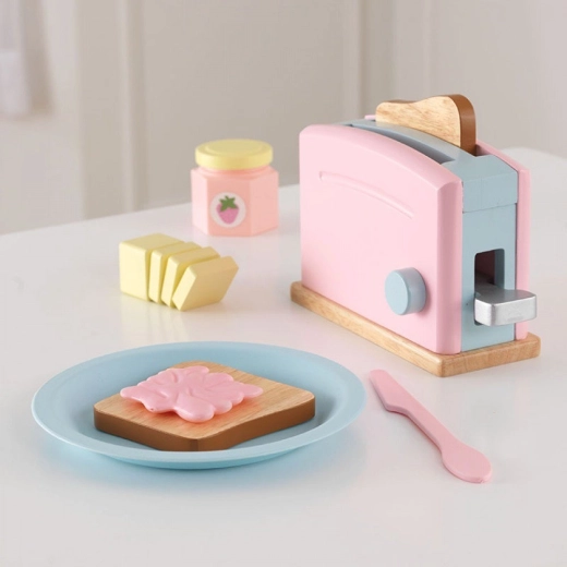 KidKraft Espresso Toaster Set pastel