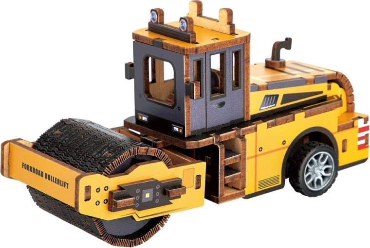 2Kids Toys 3D wooden model kit – road roller