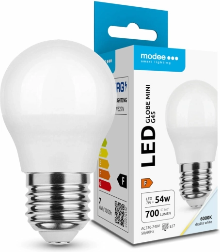 LED-lamp Globe Mini G45 7 W E27 külm valge 700 lm
