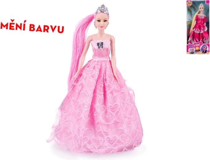 Princess doll with color-changing hair 29 cm