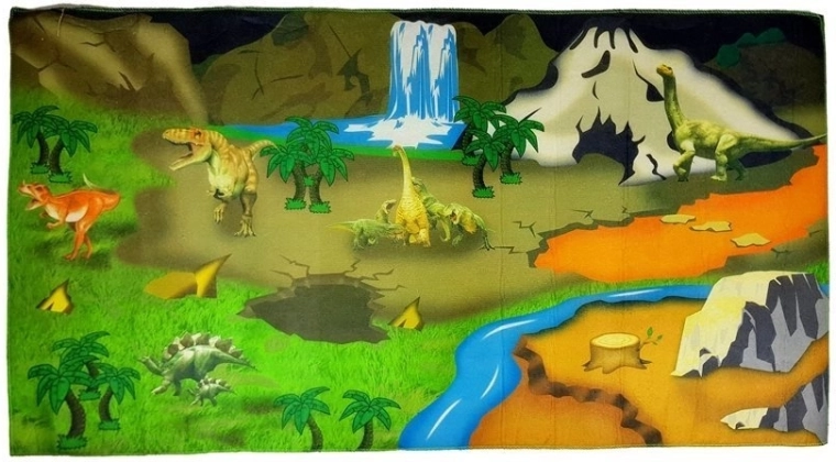 Dinosaurustega laste põrandamängumatt