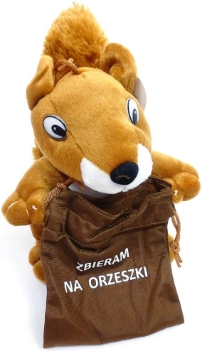 Plush Squirrel with Pouch – adorable cuddly friend for kids