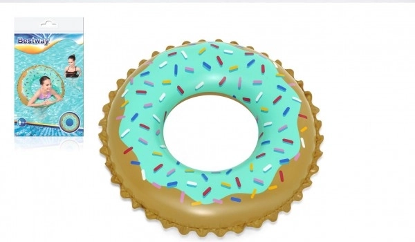 Bestway täispuhutav veerõngas donut, läbimõõt 107 cm, türkiissinine