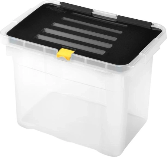 Plastic storage box with lid 9 l, 30 × 23 × 20 cm