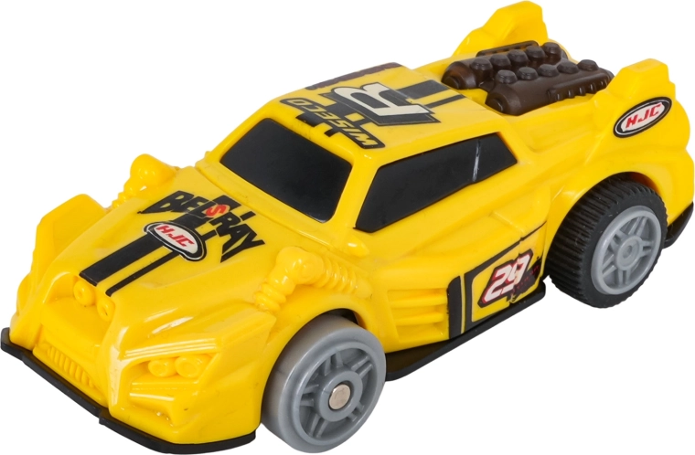 Väike auto tagumise valgustusega