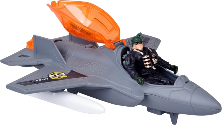Fighter jet with opening cockpit