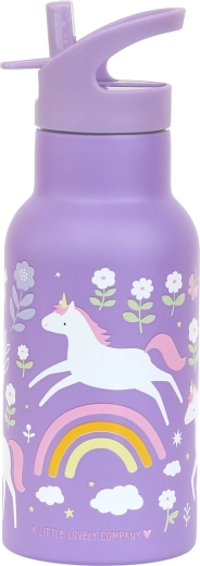 A Little Lovely Company - roostevabast terasest joogipudel 350 ml - Ükssarvikud ja Vikerkaar