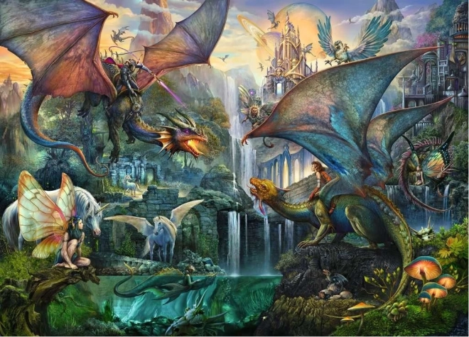 Ravensburgeri pusle Võlumets draakonitega 9000 tükki