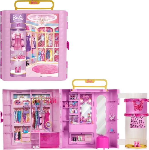 Mattel Barbie deluxe riidekapp riiete jaoks koos tualettlaua ja tarvikutega