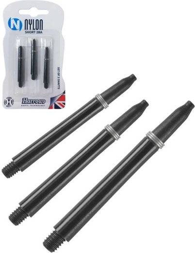Harrowsi nylonist lühikesed 2BA (S) noolevarred – komplekt 3 tk