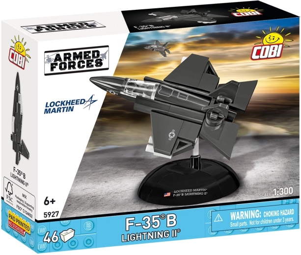 Cobi Armed Forces Lockheed Martin F-35B Lightning II 1:300 ehituskomplekt 46 osaga