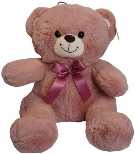 Pink plush teddy bear 25 cm