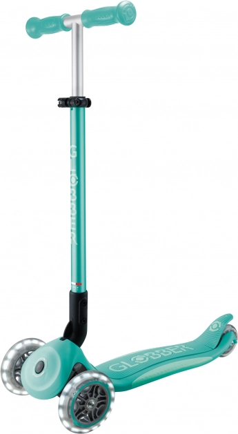 Globber Elite Lights Scooter (3 Wheels) – Dark Mint