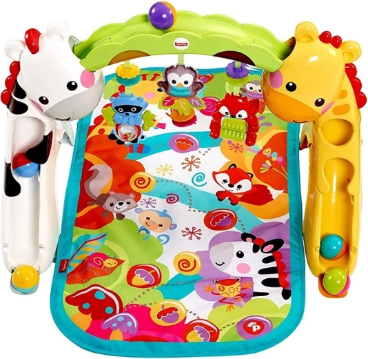 Grows with your child: play on the back, on the tummy, and sitting